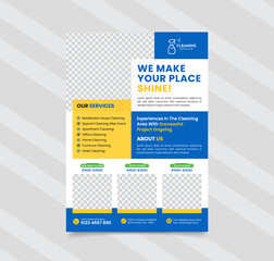 Cleaning Services Company Flyer Template