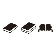 book icon, book logo template symbol