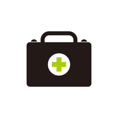 First aid kit icon vector. Medical bag for health symbol