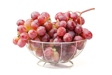 red grapes in a basket