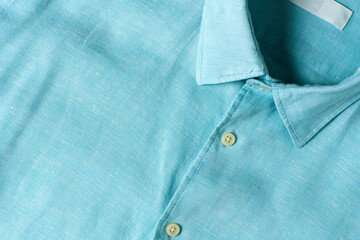 green pastel cotton linen shirt,