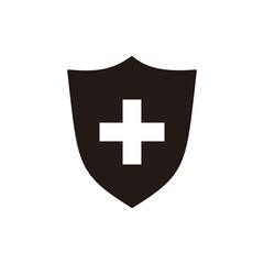 Medical health shield. Safety badge. Illustration vector