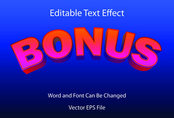 warp  text effect bonus