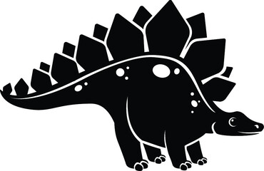 Illustration of a Cartoon Dinosaur Dino Jurassic Park Spinosaurus Brachiosaurus Stegosaurus