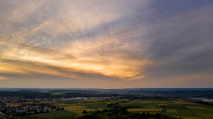 Sonnenuntergang im Herbst