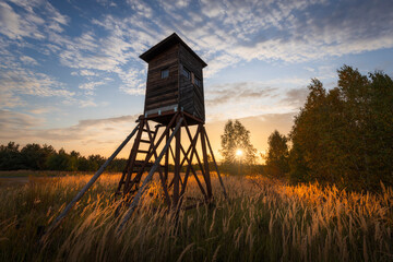 Sunset in Central Bohemian Uplands