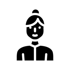 body positive woman glyph icon vector. body positive woman sign. isolated contour symbol black illustration