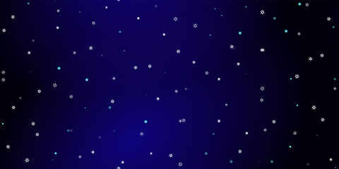 Falling Snowflakes seamless pattern flying snow