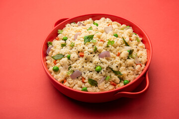 Upma, uppumavu or uppittu indian breakfast recipe