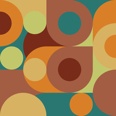 Abstract vector design template in Scandinavian style for web banner, corporate identity, business presentation, fabric print, wallpaper. Minimalistic geometric poster with simple shape and figure.