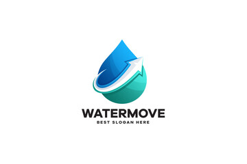 Gradient Water Move Logo Design