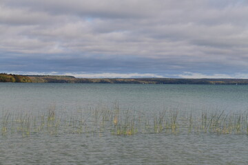 clouds over the lake