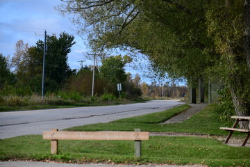 empty road in canada