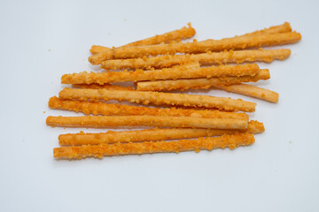Grissini Breadsticks, Bread Sticks with spicy paprika