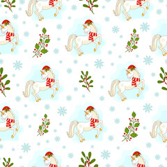 красивая рождественская текстура, спящие единороги и веточки падуба
beautiful Christmas texture, sleeping unicorns and holly twigs