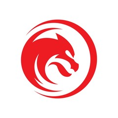 Dragon logo images illustration