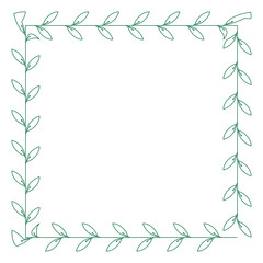 leaf frame svg