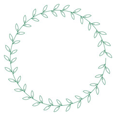 leaf frame svg