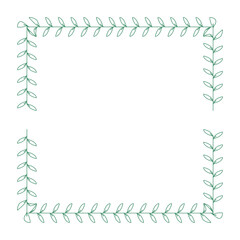 Obraz premium leaf frame svg