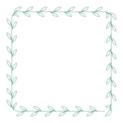 leaf frame svg