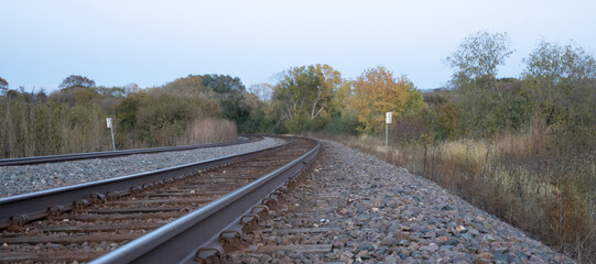 Railroad on the bend
