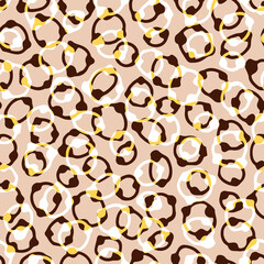 Seamless pattern abstract circles rings with dots. Modern print design for fabrics, textiles, wallpapers, packaging and more. Vector.