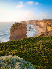 Twelve Apostles on the Great Ocean Road in Australia at sunset - 472038616