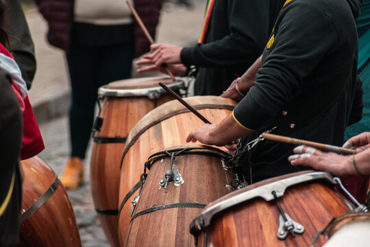 Candombe in the streets of Colonia de Sacramento