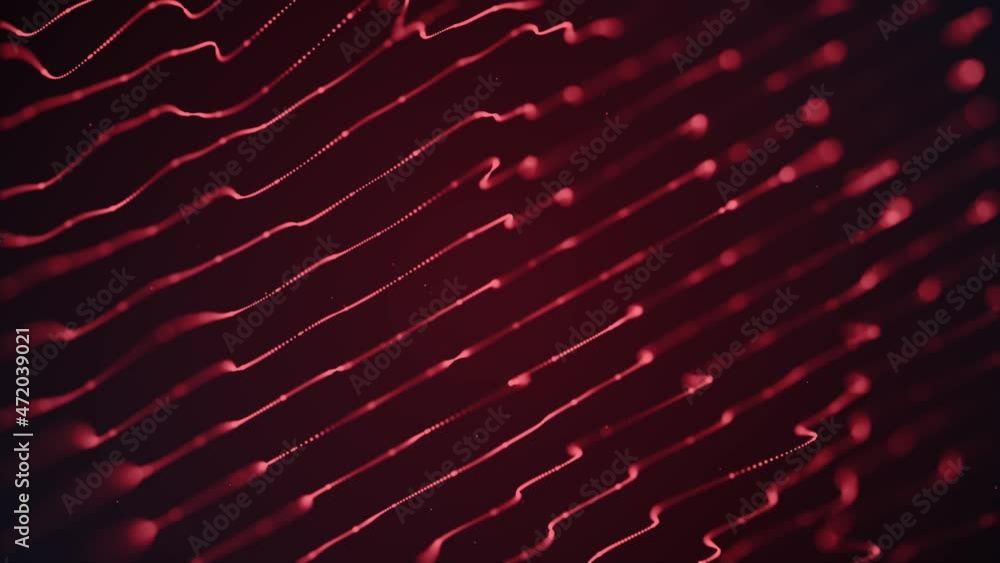 Poster abstract digital flowing lines technology fx background loop/ 4k animation of an abstract wallpaper 