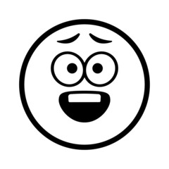 Smiley face. Emoji icon vector. Emoticon sign. Positive emotions. Vector illustration.