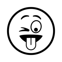 Smiley face. Emoji icon vector. Emoticon sign. Positive emotions. Vector illustration.