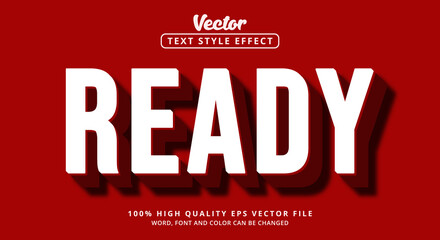 Editable text effects, Ready text with modern style
