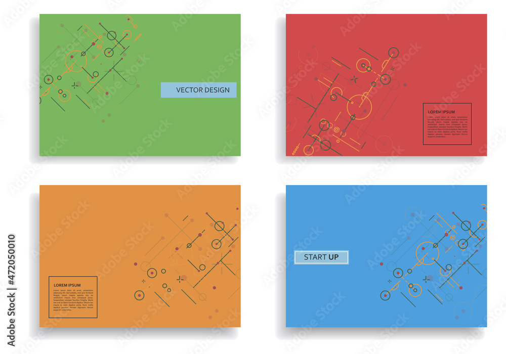 Poster Round style symbol construction form. Cover network polygonal element. Vector texture design