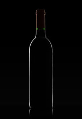 full bottle of red wine