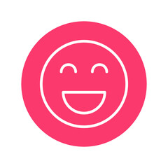 laugh emoji Isolated Vector icon which can easily modify or edit

