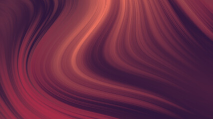 Fluid vibrant gradient of purple pink coral colors with smooth movement in the frame turning waves with copy space. Abstract lines background concept