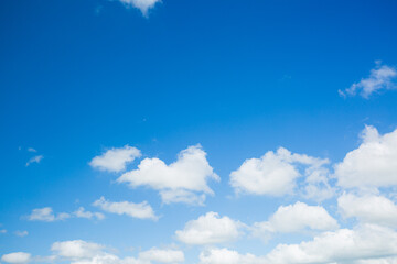 Clouds and sky,blue sky background with tiny clouds