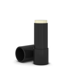 Blank lip balm container mockup