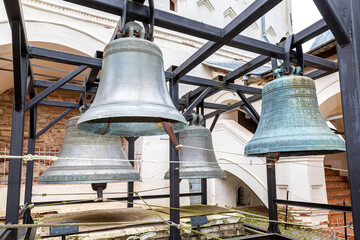 Fototapeta premium Church bells at the Novgorod kremlin, Russia