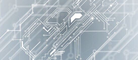 Abstract circuit board futuristic technology processing background