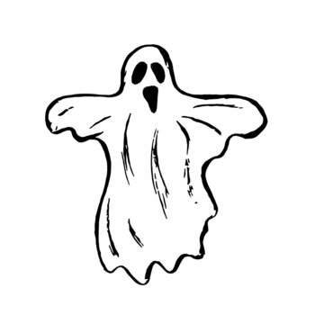 Scary and Terrible Ghost - graphic image