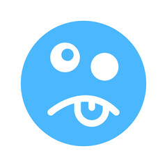 stupid emoji Isolated Vector icon which can easily modify or edit   © Arslan Haider