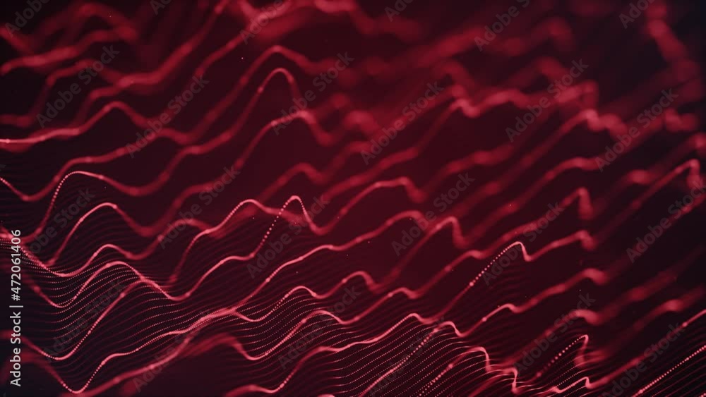 Poster abstract digital flowing lines technology fx background loop/ 4k animation of an abstract wallpaper 