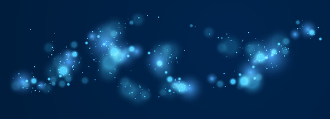 Blurred lights vector abstract background, dark artistic wallpaper.