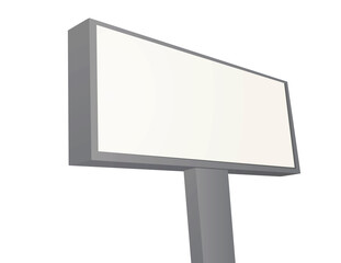 Fototapeta premium Street billboard blank. vector illustration
