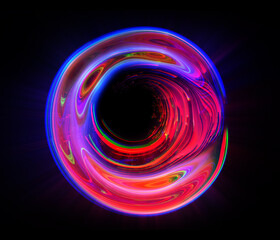 Vivid abstract background. Beautiful swirl trail effect frame.  .Mystical portal. Bright sphere lens. Rotating lines. Glow ring. .Magic  ball. Led spiral. Glint lines. Focus place. Illusory flash.