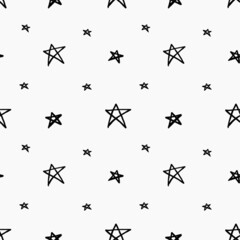 Stars pattern seamless background. multicolored graffiti stars
