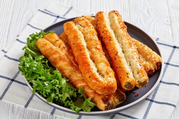 Rollini with feta, spinach, chicken meat filling