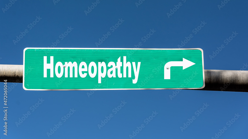 Canvas Prints Street Sign to Homeopathy