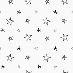 Stars pattern seamless background. multicolored graffiti stars